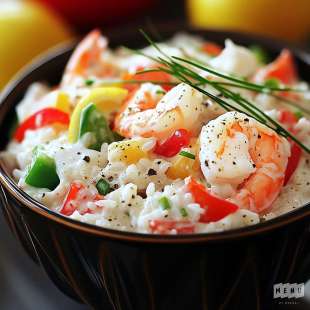 Salade Crémeuse aux Crevettes
