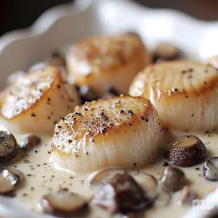 Saint-Jacques aux Champignons et au Xérès