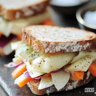Sandwich Printanier Endives Rouges et Fromage