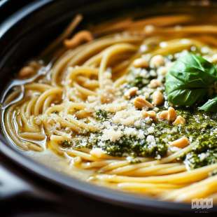 Spaghettis au Pesto