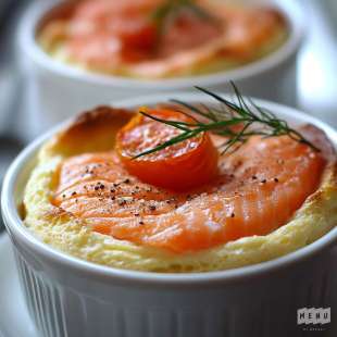Soufflé de Saumon et Tomate