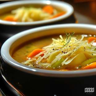 Soupe de Légumes à l'Emmental et au Curry