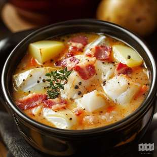 Soupe de Poisson aux Lardons