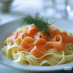 Tagliatelles aux Deux Saumons