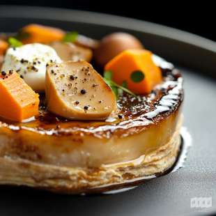Tarte au Foie Gras et aux Châtaignes