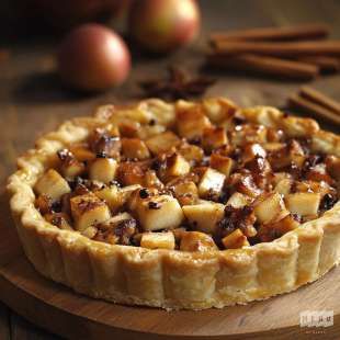 Tarte Damier aux Boudins et aux Pommes