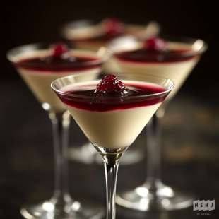 Panna Cotta au Coulis de Fruits Rouges