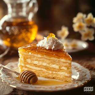 Gâteau Millefeuille Russe au Miel