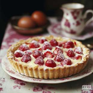 Tarte aux Fraises et à la Crème d'Amandes