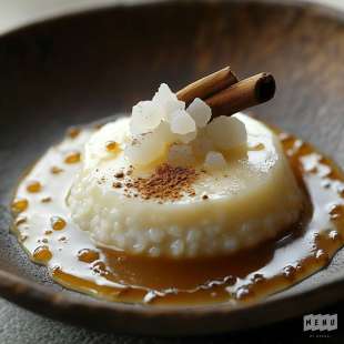 Riz au Lait sur Lit de Caramel à la Fleur de Sel