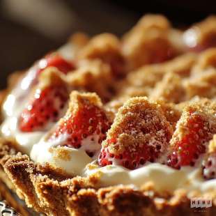 Tarte aux Fraises (Pâte aux Spéculoos)