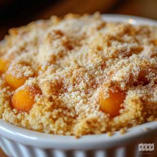 Crumble Fondant aux Abricots et Poudre d'Amandes