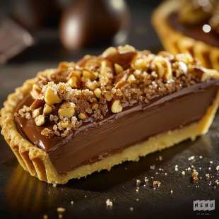 Tarte Fondante au Chocolat et Noix