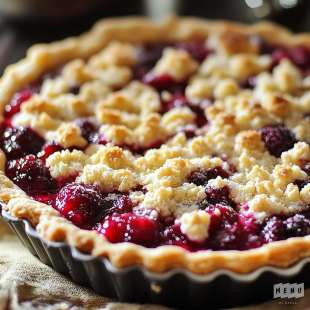 Tarte Fruit Rouge au Crumble