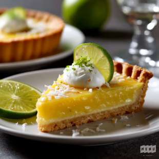Tarte Citron Vert Noix de Coco