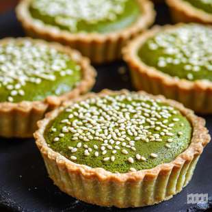 Tartelettes Matcha et Sésame (Vegan et sans Gluten)