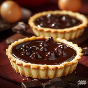 Tartelette au Café, Sauce au Chocolat