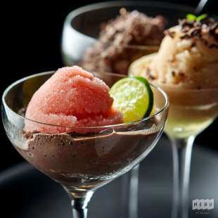 Sorbet à la Pastèque et au Vin Mousseux