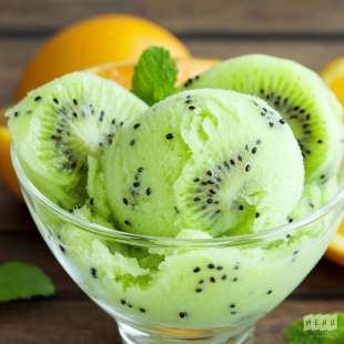 Sorbet de Kiwis à l'Orange
