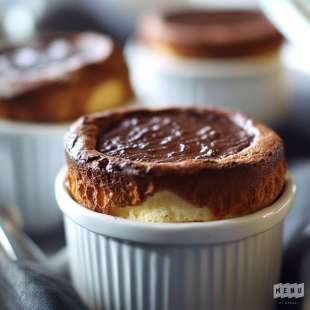 Soufflé au Chocolat et au Gingembre Confit