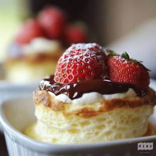 Soufflé aux Fraises et au Chocolat