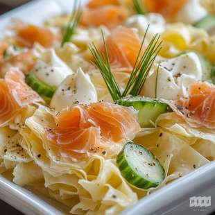 Salade de Pâtes au Saumon Fumé