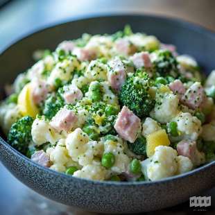Salade de Chou-Fleur, Brocolis et Petits Pois