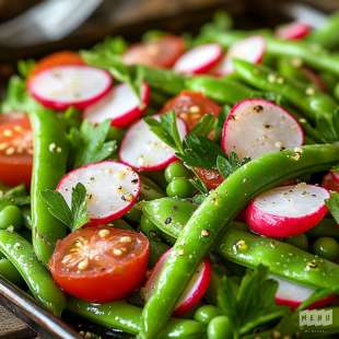 Salade de Pois Gourmands aux Radis