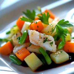 Salade de Morue aux Petits Légumes