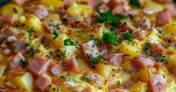 Omelette Jambon Pomme de Terre