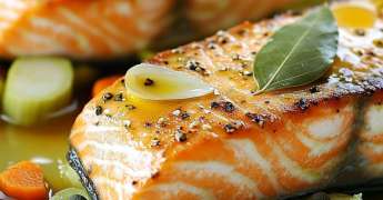 Pavés de Saumon aux Légumes Croquants