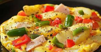 Omelette aux Poivrons