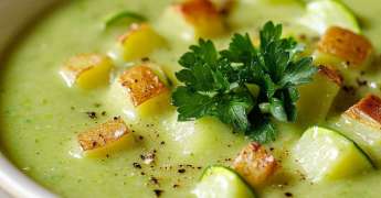 Velouté de Courgettes, Poireaux et Pommes de Terre