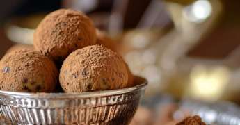 Truffes au Café, Chocolat au Lait et Noix
