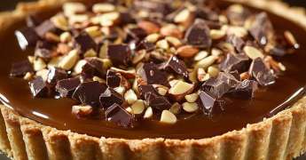 Tarte au Chocolat, Éclats de Caramel aux Amandes