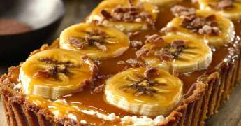 Tarte Cheese Cake au Caramel de Banane