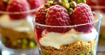 Croustillant Framboises et Pistaches