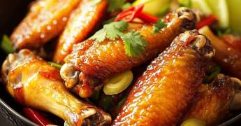 Ailes de Poulet Sautées à l'Asiatique