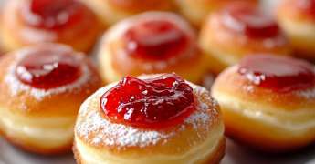Mini Beignet à la Confiture de Fraise