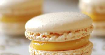 Macaron Coque Mangue, Ganache Yuzu