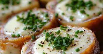 Roulé de Grison au Fromage frais et Ciboulette