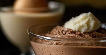Mousse au Chocolat et Lait d'Amande