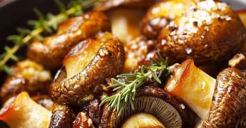 Pleurotes Rôties au Thym et Beurre Noisette