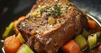 Poitrine de Veau Braisée aux Légumes