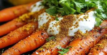 Carottes Fanes au Cumin et Yaourt