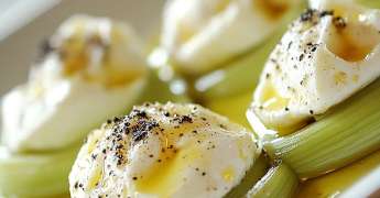 Salade de Poireaux et Burrata