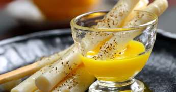 Asperges Blanches Snackée, Sabayon Citron