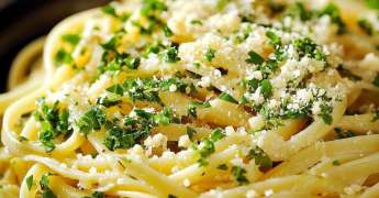 Pâtes Linguine et Gremolata au Persil et Parmesan