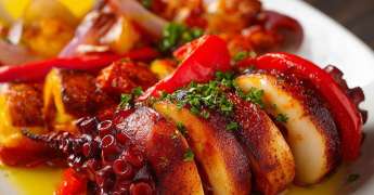 Chipirons au Chorizo et Piment Doux