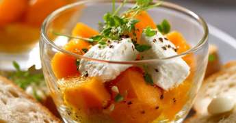 Verrine de Carottes et Chèvre frais
